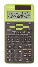 Számológép, tudományos, 273 funkció, SHARP "EL-531", zöld